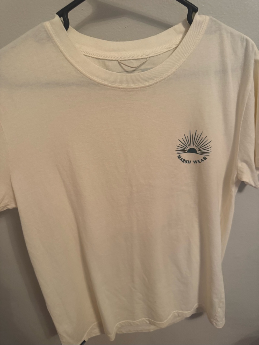 Marsh Wear Men's Cream Short Sleeve Logo Tee